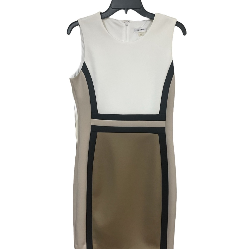 Colorblock Sleeveless Dress